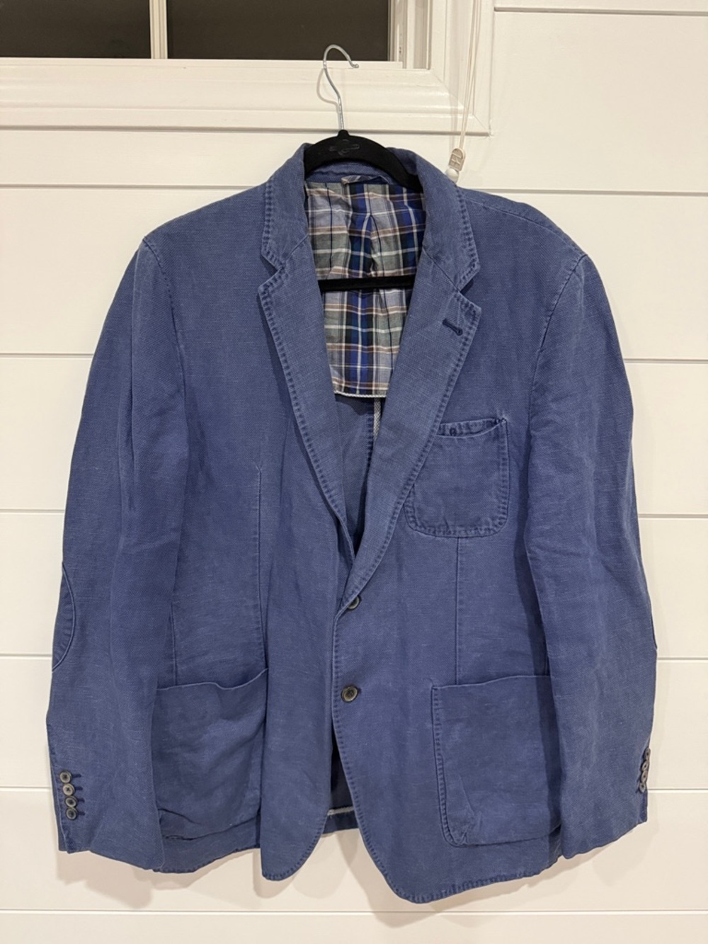 Massimo Dutti Men's cotton-linen Dyed blazer sport coat Jacket Sz XXL XXXL